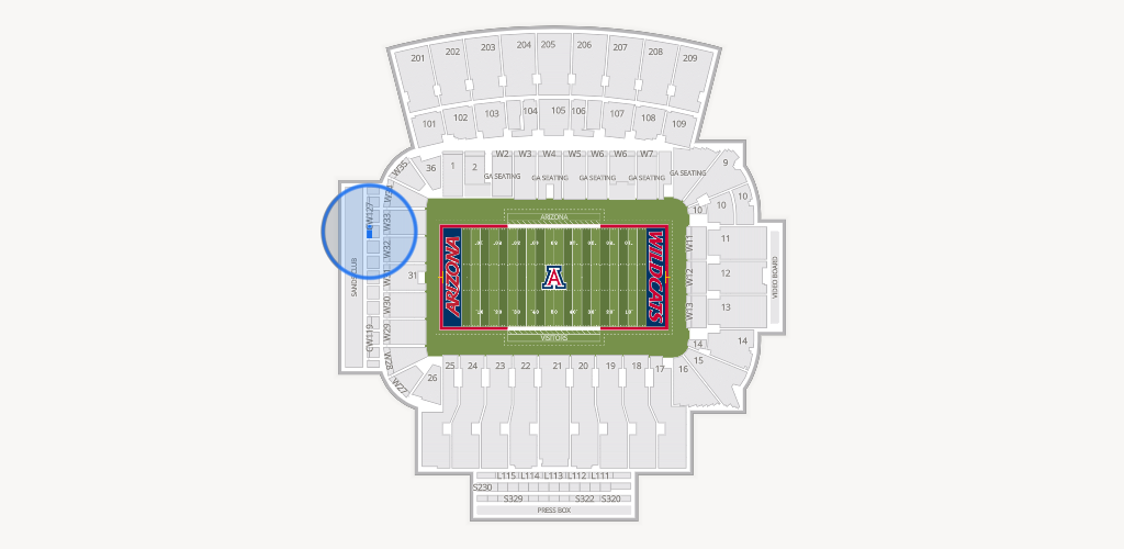 Casino Del Sol Stadium Seating Chart