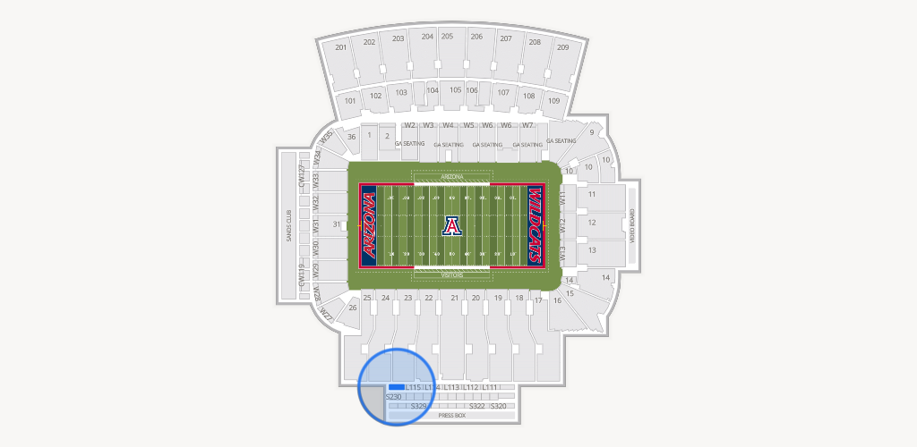 Casino Del Sol Stadium Seating Chart