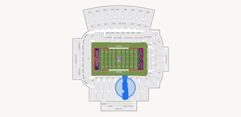 Casino Del Sol Stadium Seating Chart
