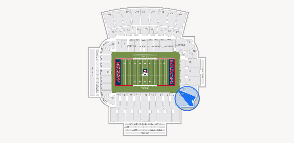 Casino Del Sol Stadium Seating Chart
