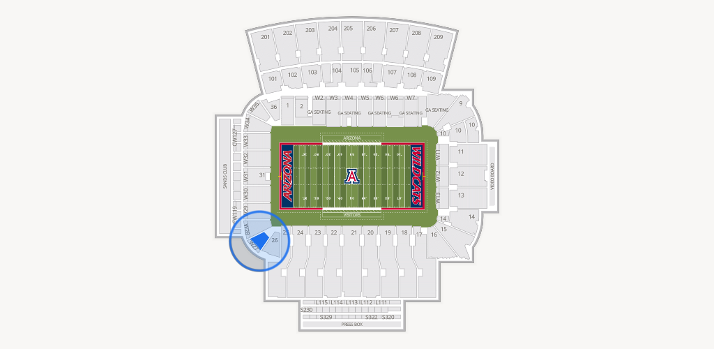 Casino Del Sol Stadium Seating Chart