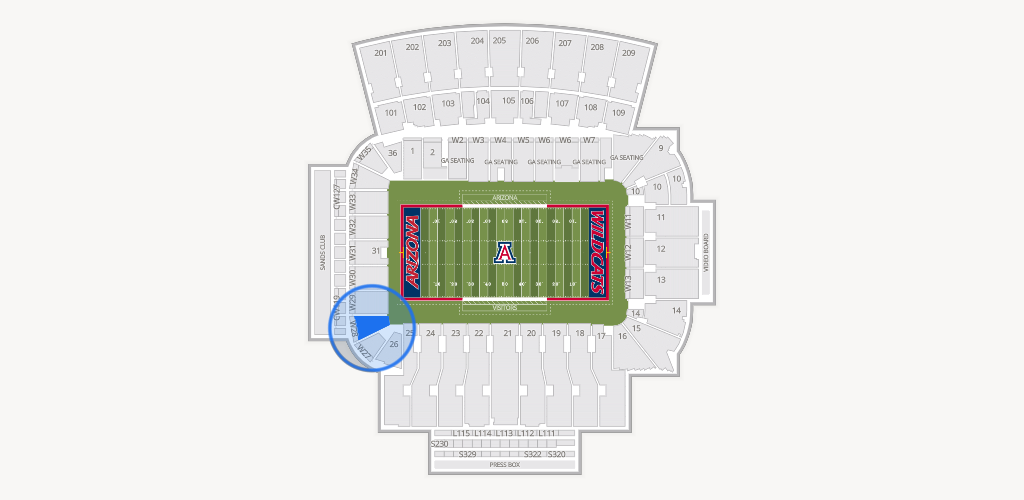 Casino Del Sol Stadium Seating Chart