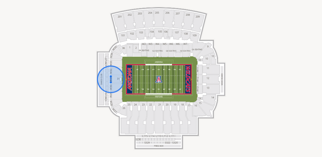 Casino Del Sol Stadium Seating Chart