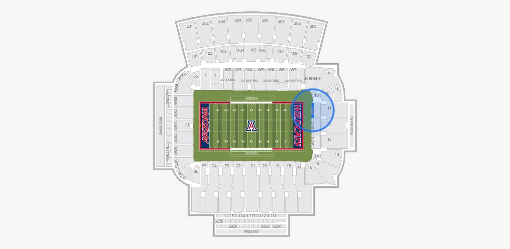 Casino Del Sol Stadium Seating Chart