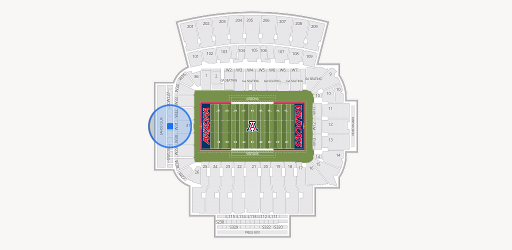 Casino Del Sol Stadium Seating Chart