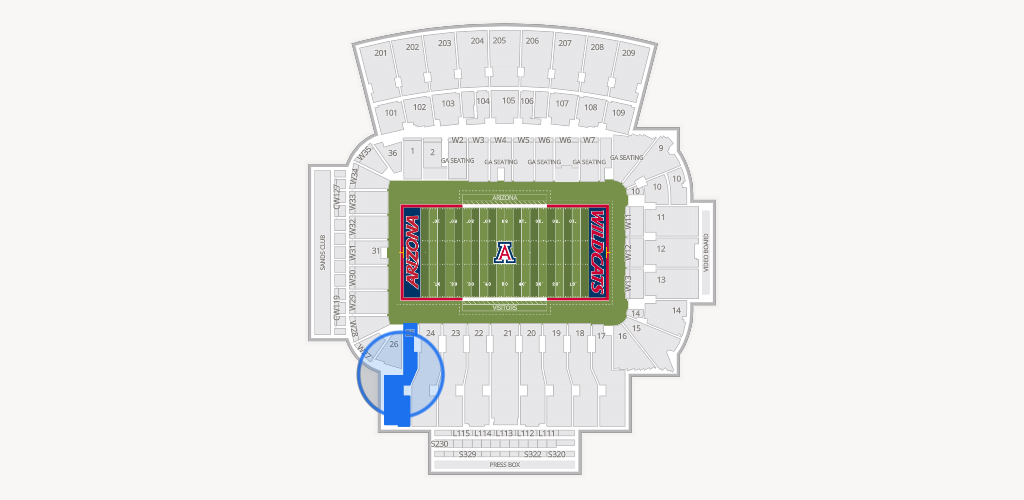 Casino Del Sol Stadium Seating Chart