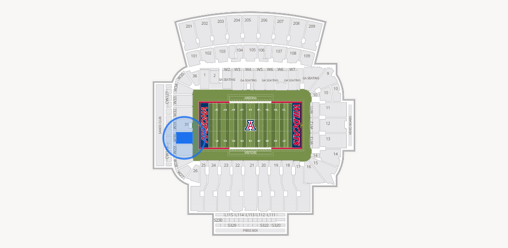 Casino Del Sol Stadium Seating Chart