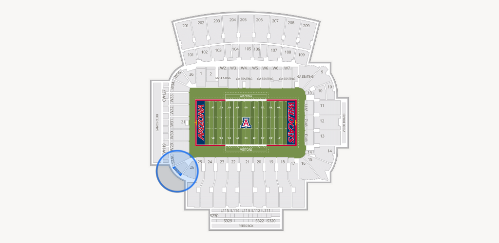 Casino Del Sol Stadium Seating Chart