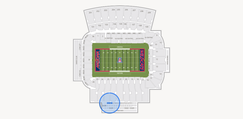Casino Del Sol Stadium Seating Chart