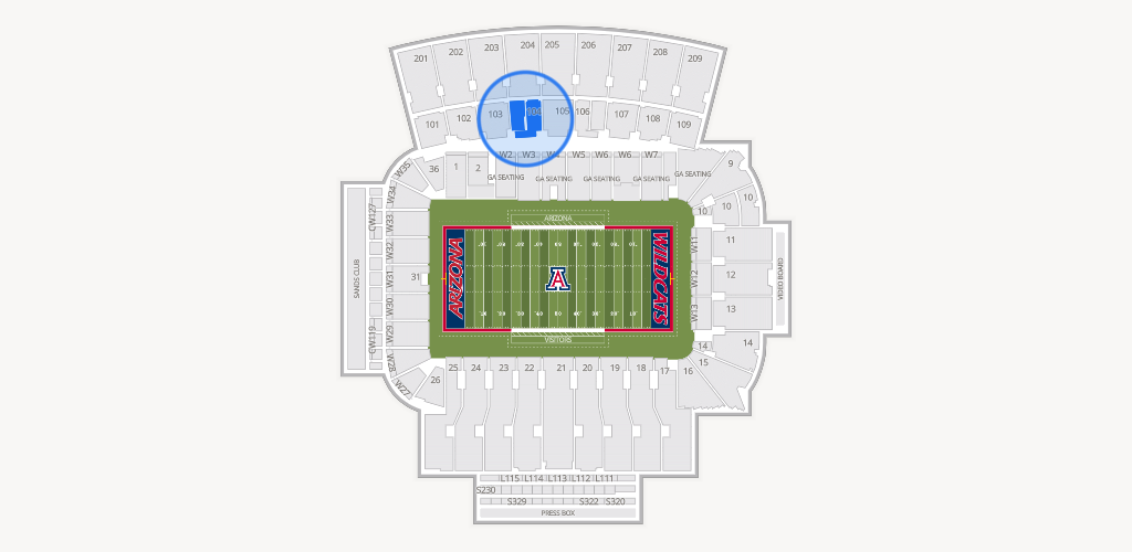 Casino Del Sol Stadium Seating Chart