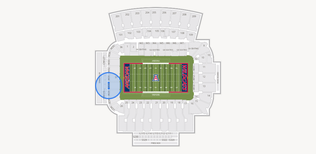 Casino Del Sol Stadium Seating Chart