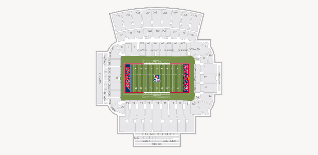 Casino Del Sol Stadium Seating Chart