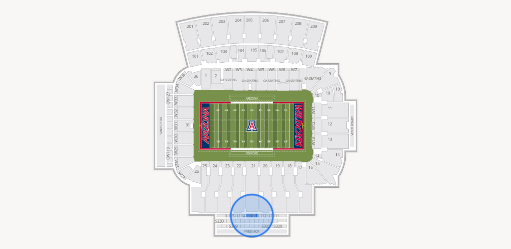 Casino Del Sol Stadium Seating Chart