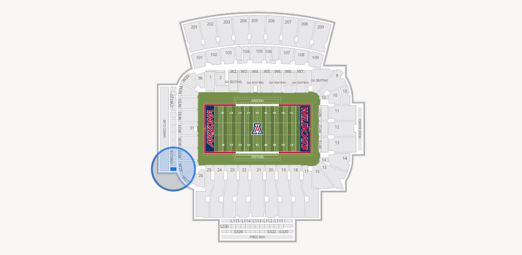 Casino Del Sol Stadium Seating Chart