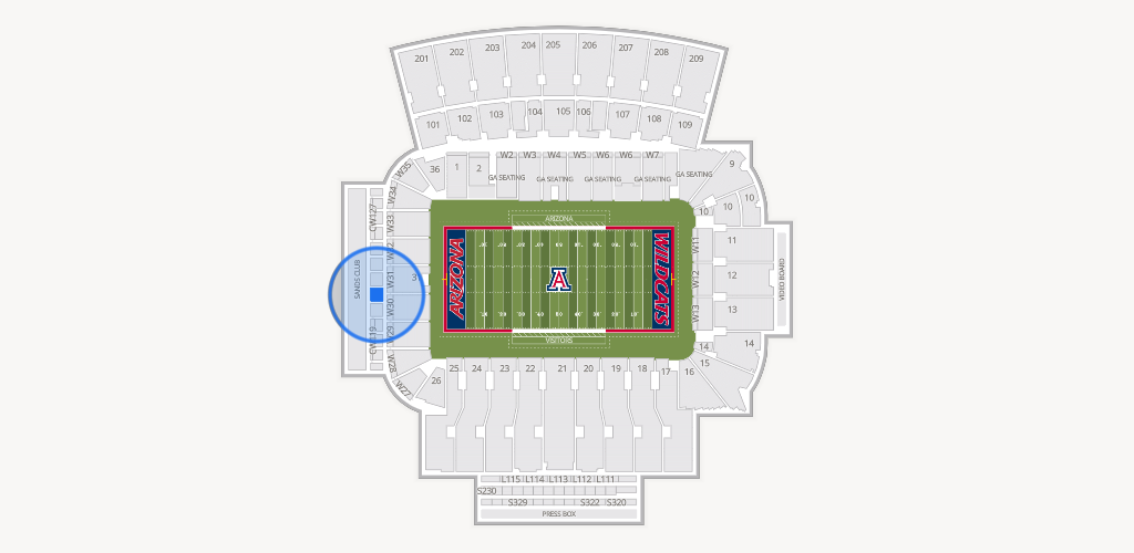 Casino Del Sol Stadium Seating Chart