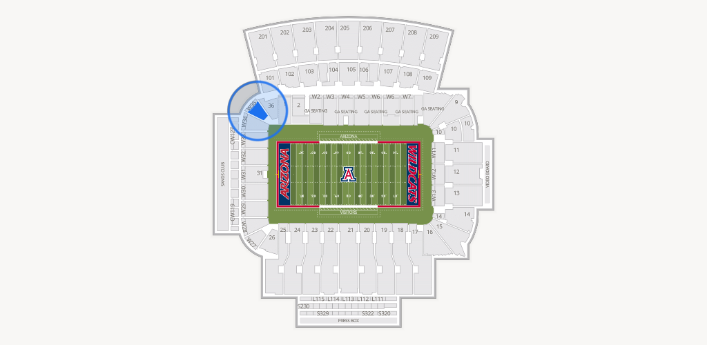 Casino Del Sol Stadium Seating Chart
