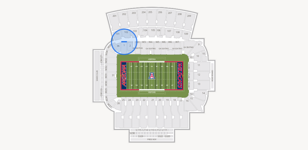 Casino Del Sol Stadium Seating Chart