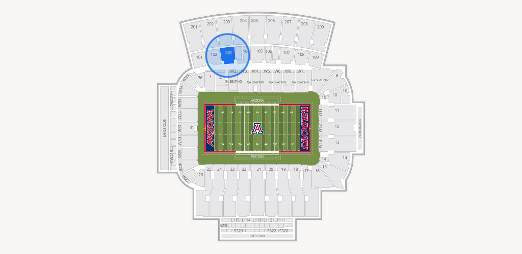 Casino Del Sol Stadium Seating Chart