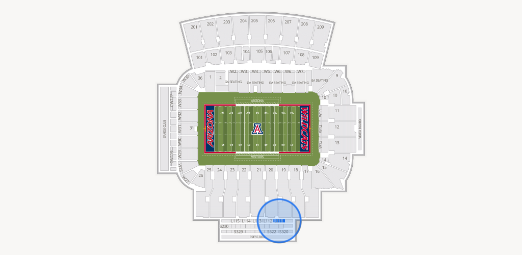 Casino Del Sol Stadium Seating Chart