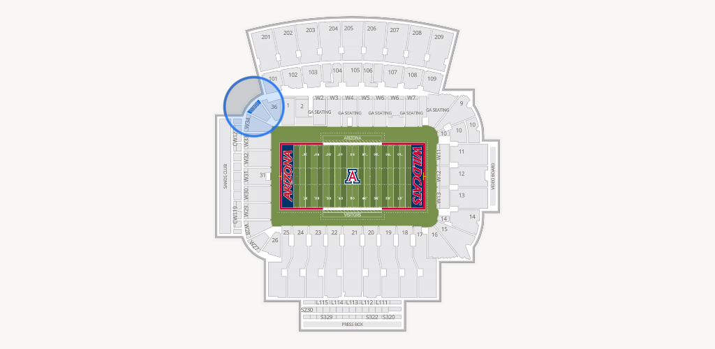Casino Del Sol Stadium Seating Chart