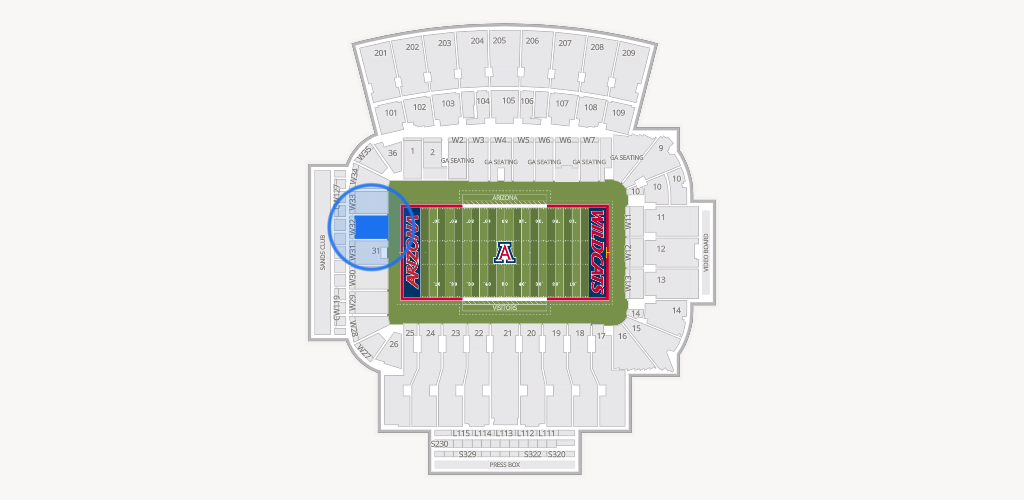 Casino Del Sol Stadium Seating Chart
