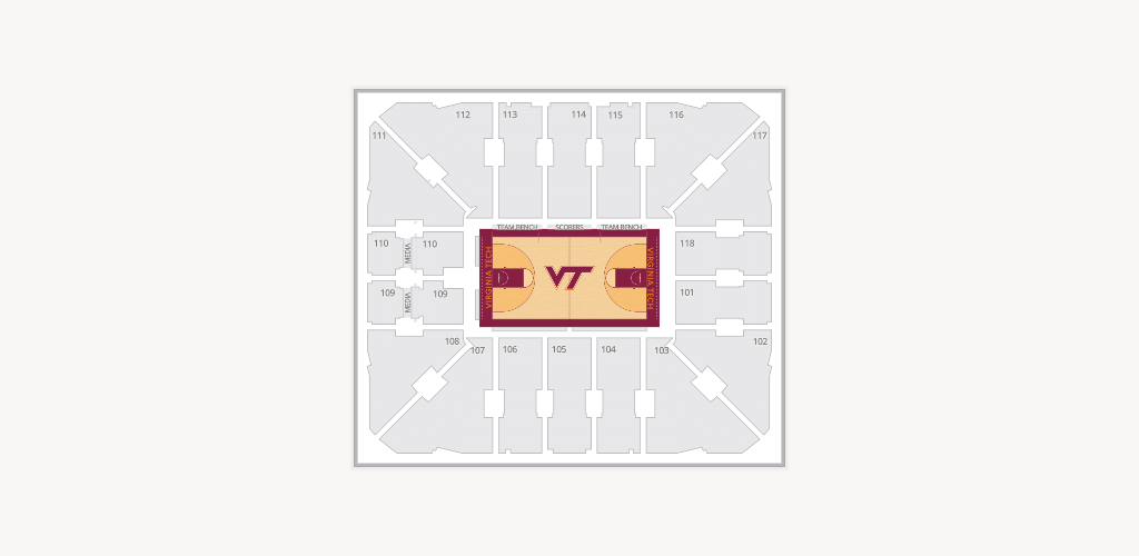 Cassell Coliseum Seating Chart