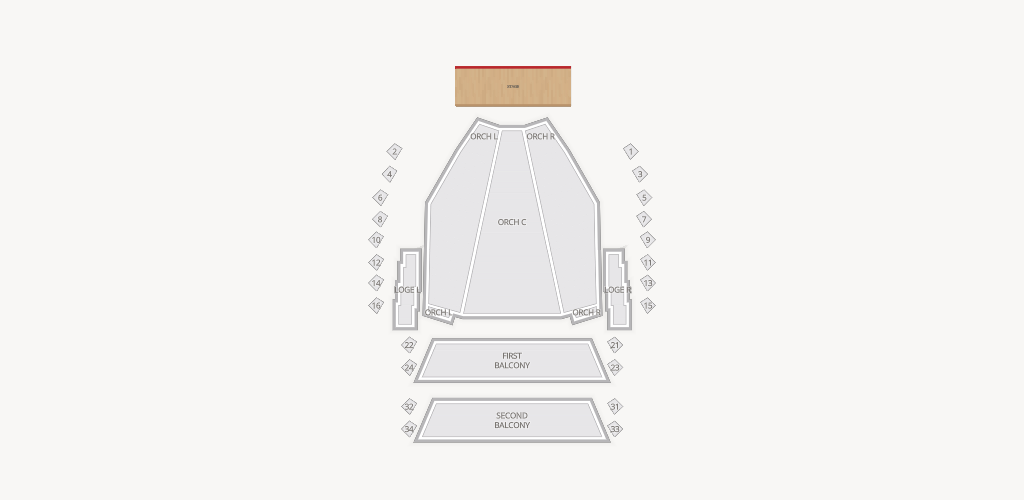 Centennial Concert Hall Seating Chart