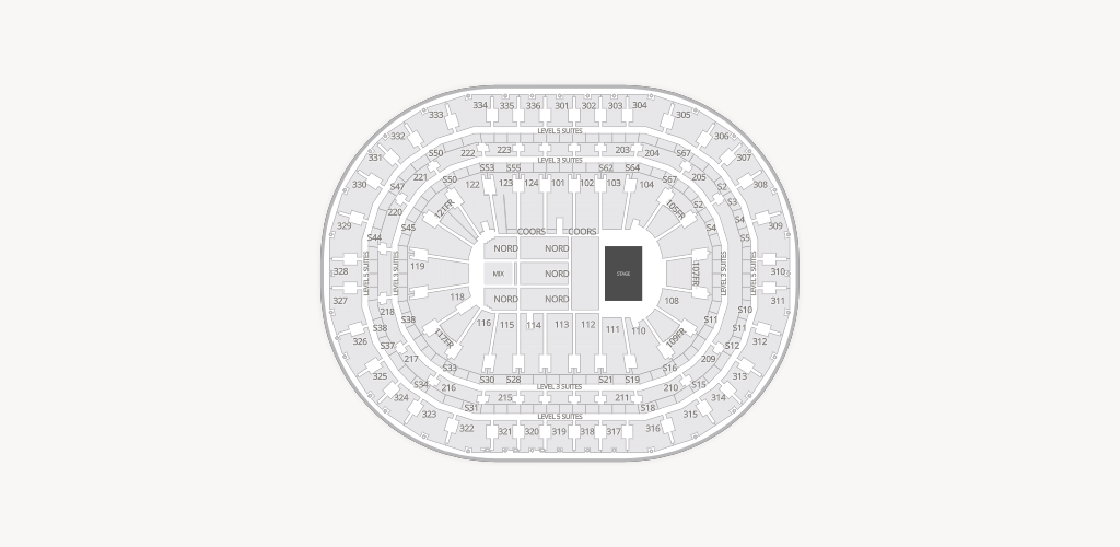 Centre Bell Seating Chart