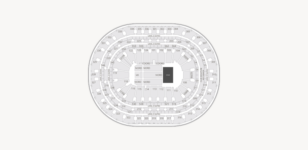 Centre Bell Seating Chart