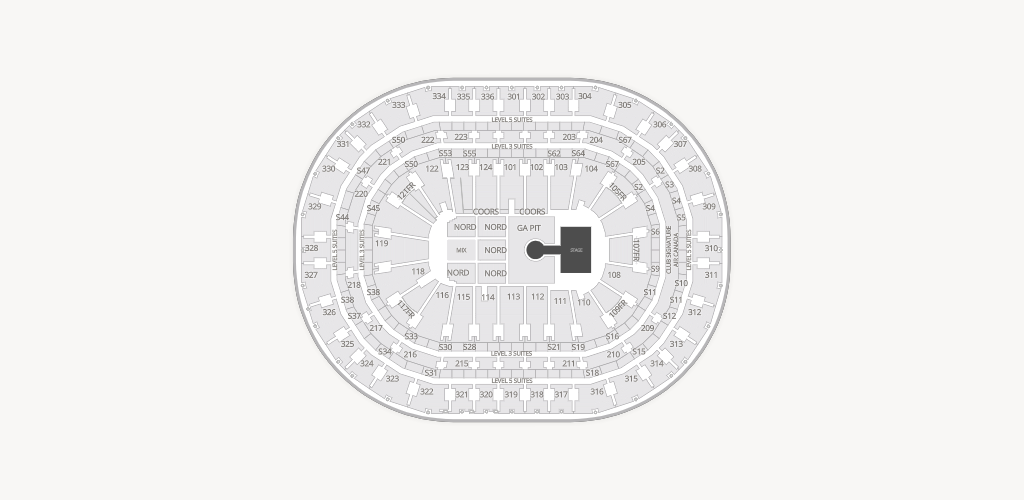 Centre Bell Seating Chart