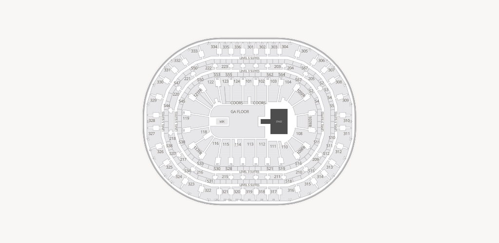 Centre Bell Seating Chart