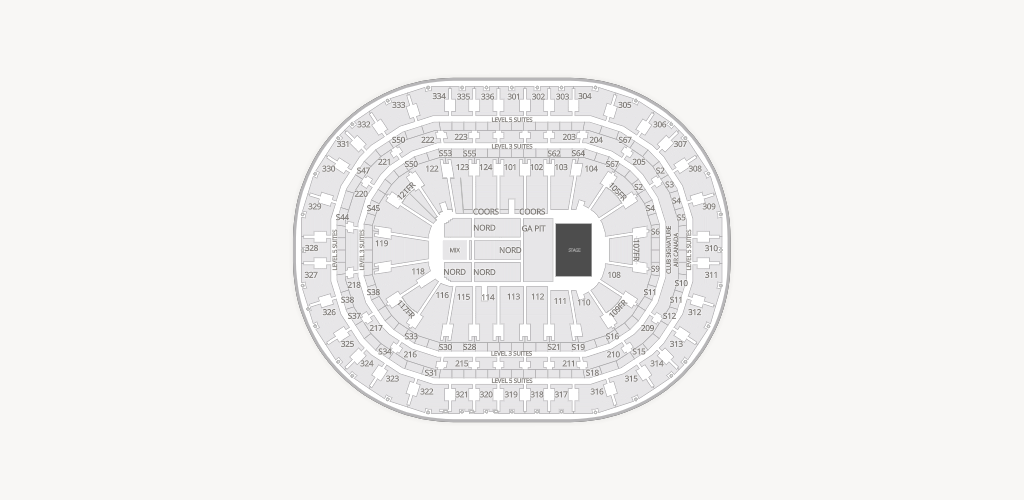 Centre Bell Seating Chart