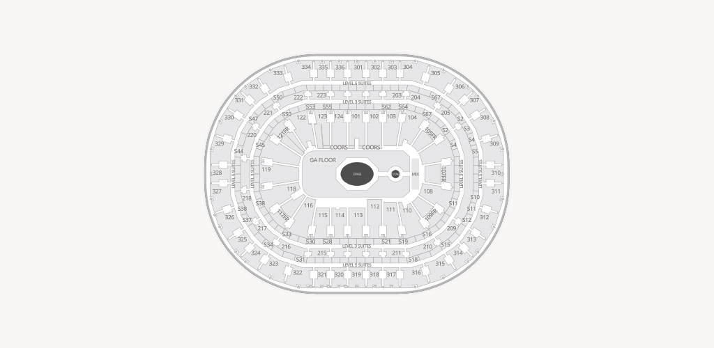 Centre Bell Seating Chart
