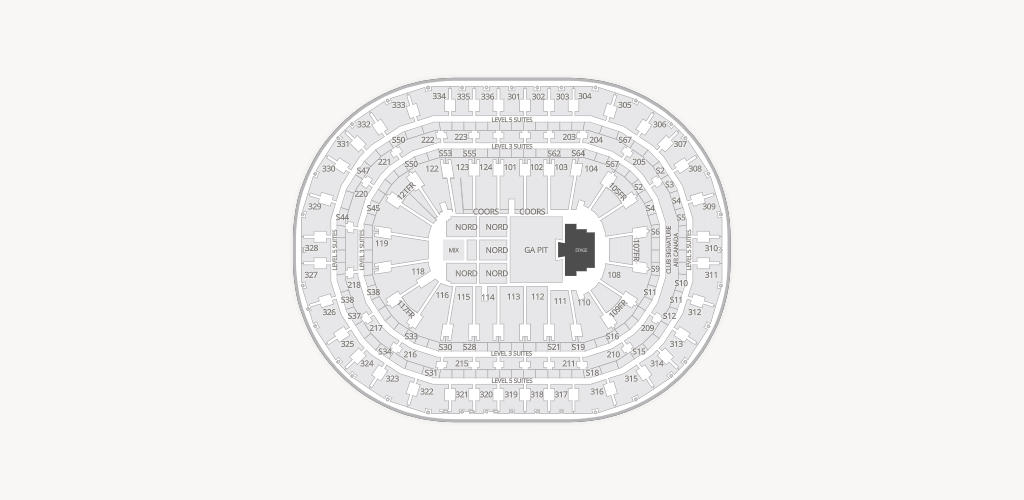 Centre Bell Seating Chart