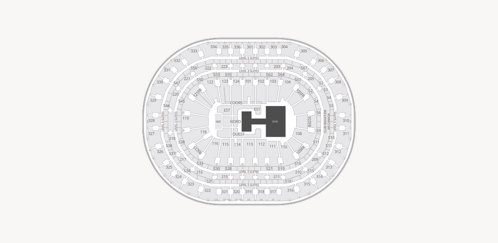 Centre Bell Seating Chart