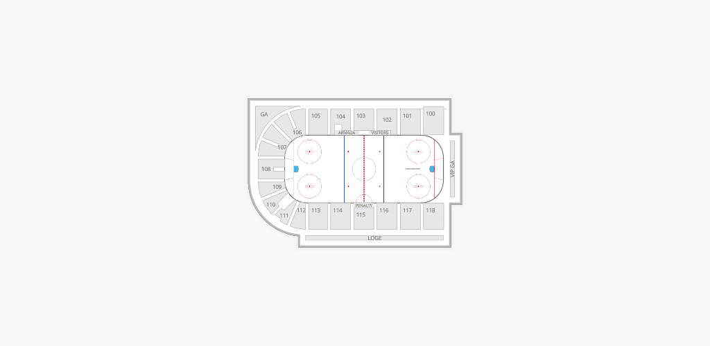 Centre d'Excellence Sports Rousseau Seating Chart