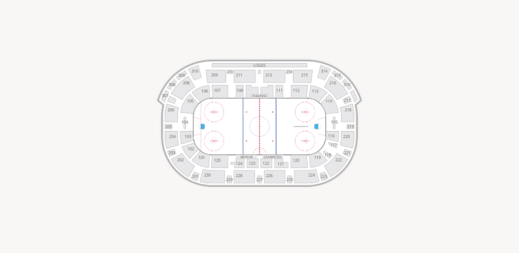 Centre Gervais Auto Seating Chart