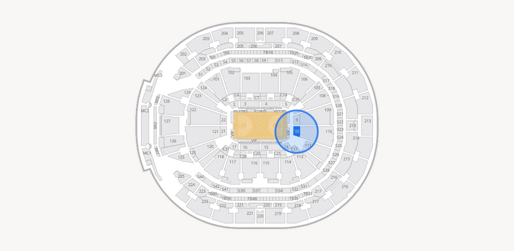Chase Center Seating Chart