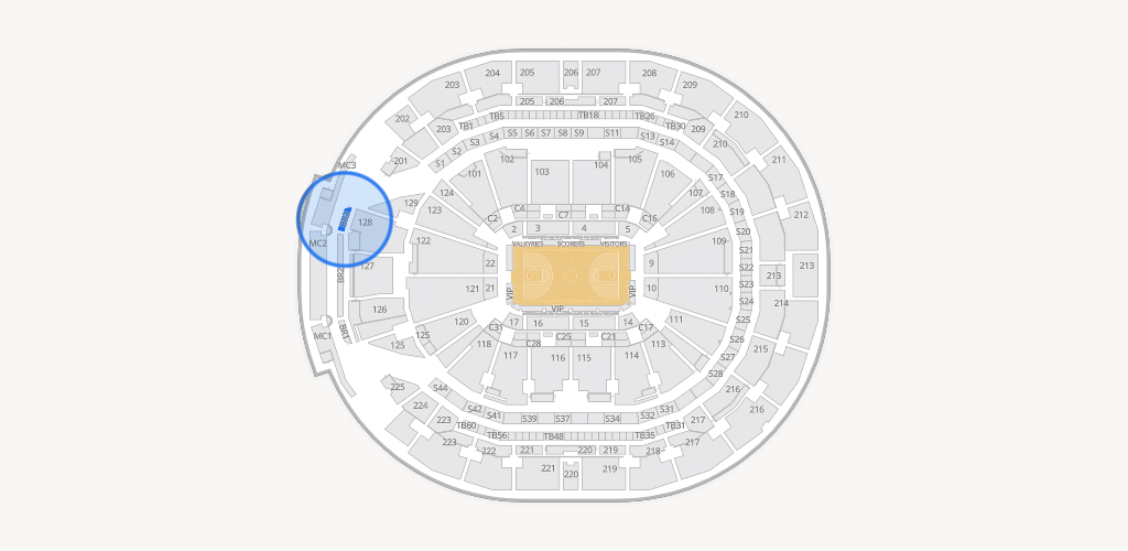 Chase Center Seating Chart