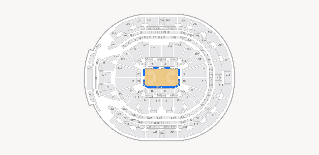 Chase Center Seating Chart