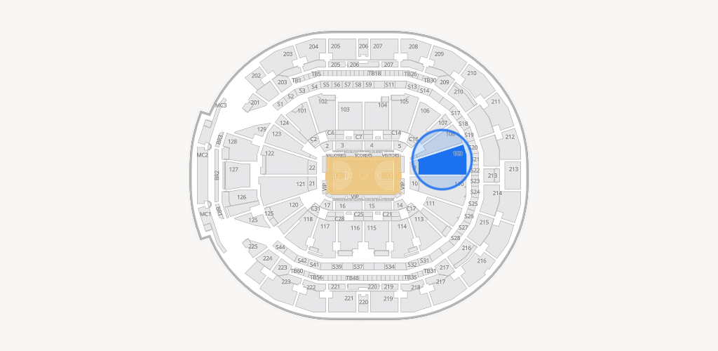 Chase Center Seating Chart