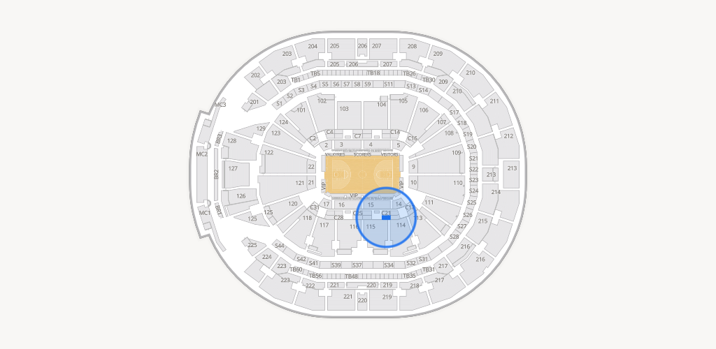 Chase Center Seating Chart