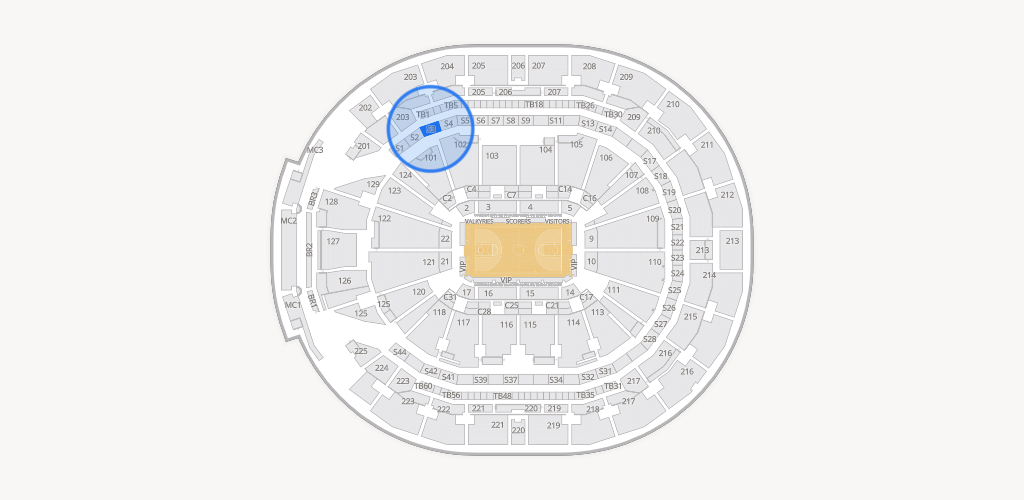 Chase Center Seating Chart