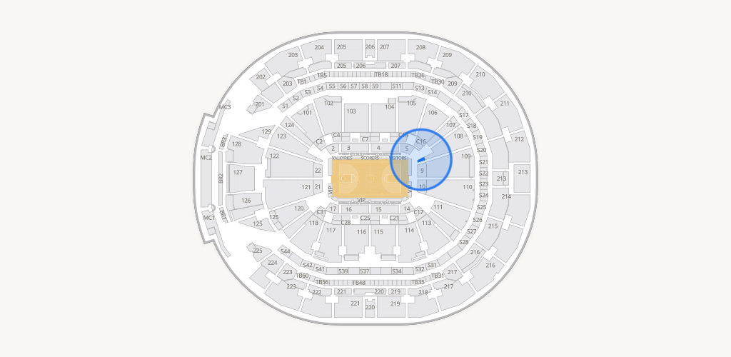 Chase Center Seating Chart