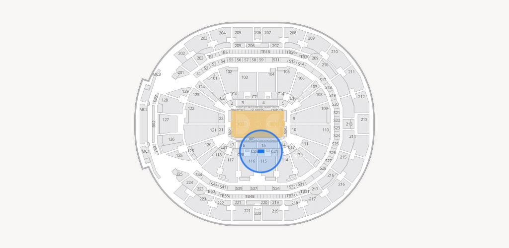 Chase Center Seating Chart