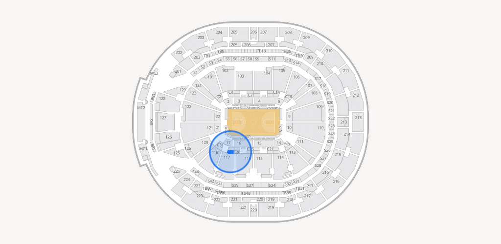 Chase Center Seating Chart