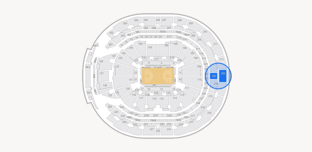 Chase Center Seating Chart