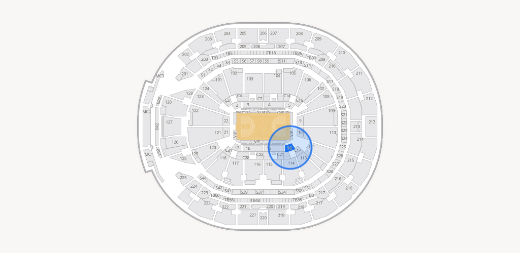 Chase Center Seating Chart