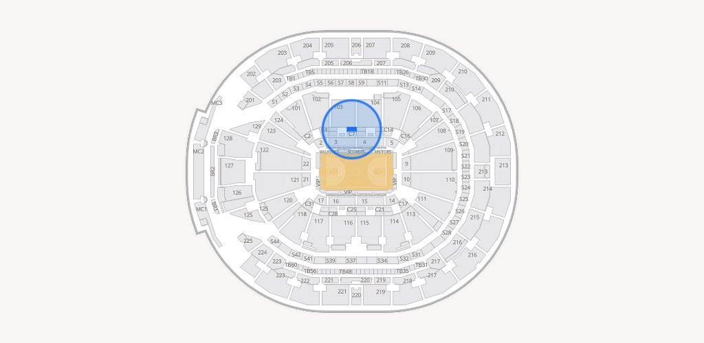 Chase Center Seating Chart