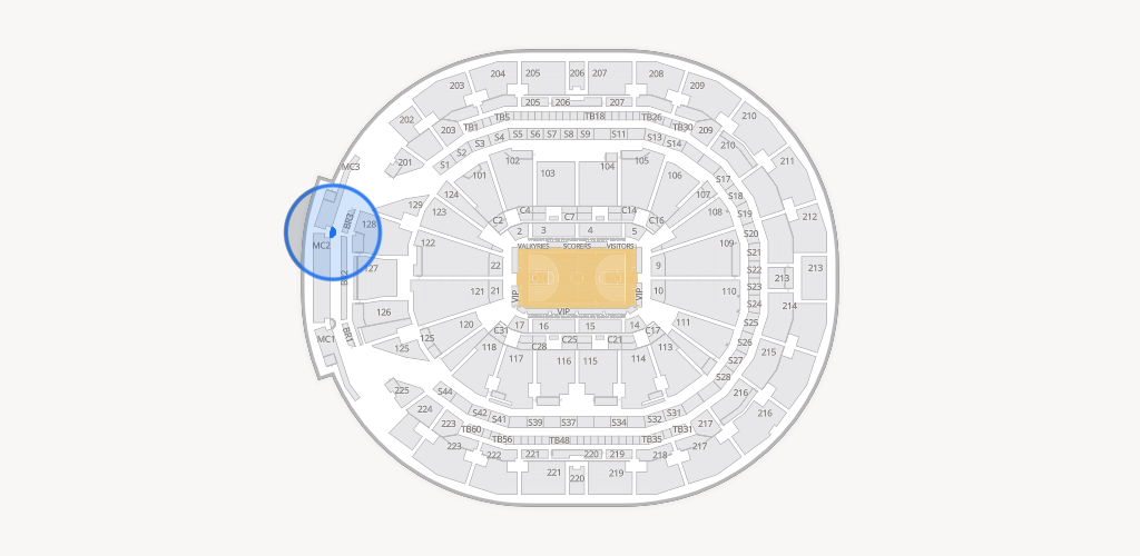 Chase Center Seating Chart